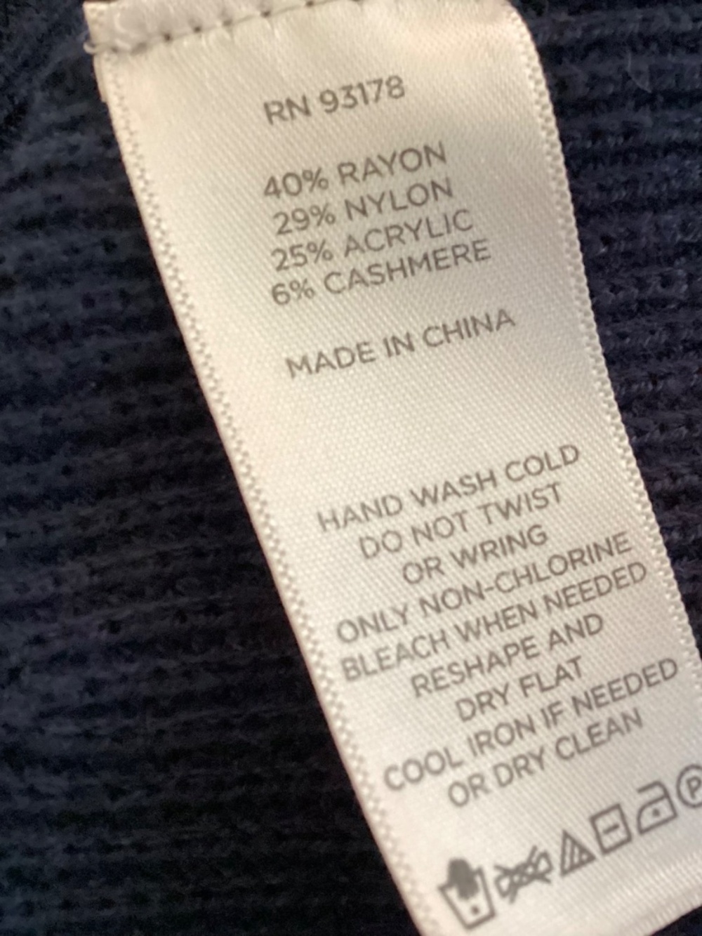 LORI FELT - BELL SLEEVE SWEATER / DRESS - NAVY BLUE RIBBED KNIT - SIZE M - Picture 9 of 9